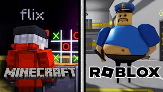 Minecraft YouTubers vs Roblox YouTubers!!