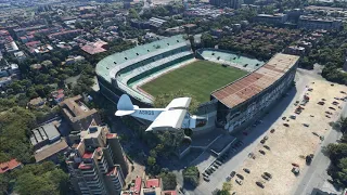 Landing in Betis Stadium (Sevilla, Spain) in Microsoft Flight Simulator 2020