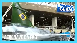 FAB disponibiliza aeronave do caça para visitas no Aeroporto de Brasília| Balanço Geral DF