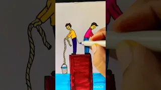 beware of a fake friend#satisfying #art #shorts #viral #trending