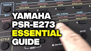 How to Use Your Yamaha PSR-E273 (YPT-270) with Rhythm Accompaniment