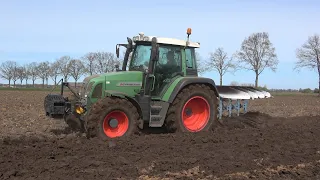 Ploegen met Fendt Farmer 412 Vario Comfort en Lemken Opal 110 wentelploeg (2021)