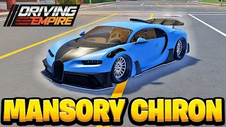 *NEW BODY KIT* I BUILT A MANSORY BUGATTI CHIRON in Roblox!!!