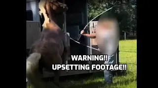 HOW NOT TO TRAIN A HORSE!! VIEWER DISCRETION ADVISED