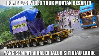 VIRAALLL !!! Kompilasi Video Truk Muatan Paling Berat di Tanjakan Sitinjau Lauik