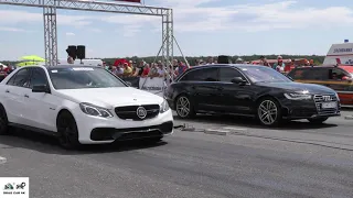 Audi S6 vs Mercedes e63 AMG 🚦🚗💥  sport car drag race