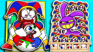 🤡paper diy🤡 Evil Monster Jax Eats Many Pomni's Babies! Pomni Sad Back Story 🎪TADC ASMR @GLITCH