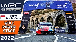WRC WOLF Power Stage HIGHLIGHTS and RESULTS : WRC Rallye Monte-Carlo 2022