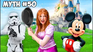 Busting 100 Disney MYTHS in Real Life!