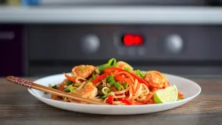 Лапша удон с креветками (WOK) | Udon noodles with shrimps