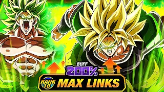 200% LEADER SKILL BUFF! LEVEL 10 LINKS 100% RAINBOW STAR PHY DBS BROLY! (DBZ: Dokkan Battle)