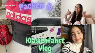 PACKEN & KLASSENFAHRT VLOG (Jugendherberge, Friends...) Ece Gökcü #vlog #packing