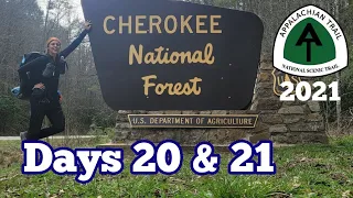 Days 20 & 21 | Hiking Past Where I Left Off In 2020 - Hot Springs, NC | Appalachian Trail 2021