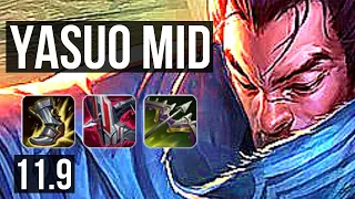 YASUO vs YONE (MID) | 15/1/7, 1700+ games, 7 solo kills, 2.0M mastery | EUW Diamond | v11.9