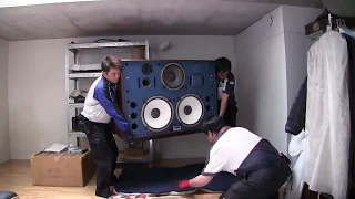 [Old Vid] JBL 4350 Early Model Repro Speakers New Built by KENRICK SOUND Delivered to Mr. Ishibashi