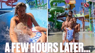 GOING TO A WATER PARK HOURS AFTER BEING RELEASED FROM THE EMERGENCY ROOM