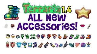 Terraria 1.4 New Accessories! (Journey's End All New Accessory Items)