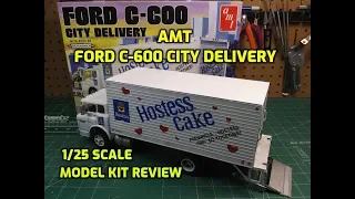 AMT 1/25 Ford C600 City Delivery Scale Model Kit Build Review AMT1139