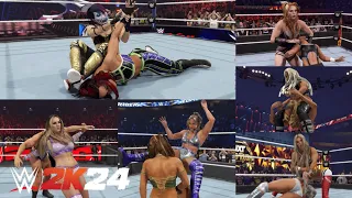 WWE 2K24 - ALL WOMEN'S SIGNATURES & FINISHERS + SUPER FINISHERS