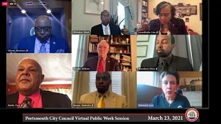 City Council Virtual Public Work Session March 23, 2021 Portsmouth Virginia