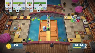 OVERCOOKED 2 . Level 5-1 . 4 Players . 3 Stars