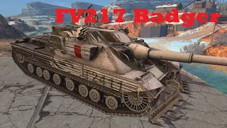 Tanks blitz 10.3 обзор FV217 Badger)))