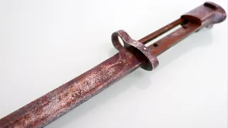 Old Rusty Bayonet Restoration - Impossible Task