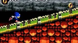 Sonic Advance 2 - Hot Crater 1 Sonic Speed Run 44:87