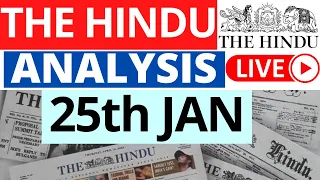 The Hindu Newspaper Analysis | 25 January 2023 | Current Affairs for UPSC IAS | Sahil Saini