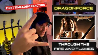 FIRST TIME Hearing DRAGONFORCE: "Through The Fire And Flames" REACTION!