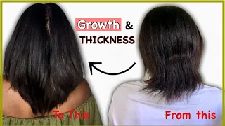 I Grow THICKER and LONGER Relaxed Hair in just 1 year using these 5 steps!!