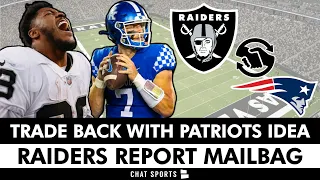 Raiders Trade Back With Patriots In 2023 NFL Draft Idea + Raiders Rumors Mailbag Feat. Josh Jacobs