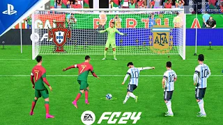 FC 24 ARGENTINA VS PORTUGAL FIFA WORLD CUP FINAL PENALTY SHOOTOUT PS5 GAMEPLAY