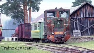 ТУ4/TU4 locomotive /узкоколейный тепловоз + вид из кабины ЭСУ2а/ESU2a