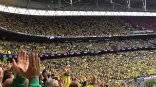 Norwich fans at Wembley