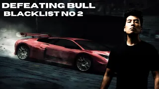 Need For Speed : Most Wanted | Defeating Bull | blacklist No. 2 |Murcielago  Vs Mercedes Mclaren