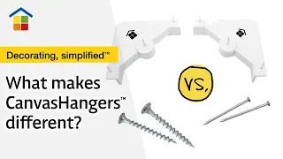 What makes CanvasHangers™ different from using screws and nails?
