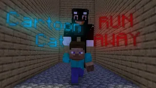 【Cartoon Cat Song】 Run Away  (An Original Minecraft Animation) SHORT!!