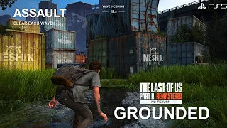 Last of Us Part II Remastered - No Return Aggressive/Stealth Gameplay | GROUNDED | PS5 60 FPS