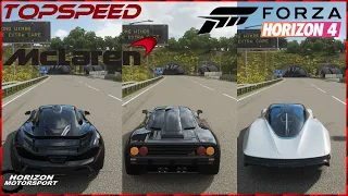 Top 3 Fastest McLaren Cars - Forza Horizon 4 | Speed Battle