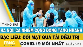 Tin tức Covid-19 mới nhất hôm nay 5/11 | Dich Virus Corona Việt Nam hôm nay | FBNC