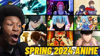 Reacting to EVERY Spring Anime 2024 Trailer