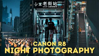 Night Street Photography in a CHINESE MEGACITY (POV) Canon R8 - RF 50mm F1.8