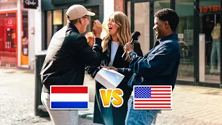 How Much Do DUTCH People Know About AMERICA? *Surprising Results*