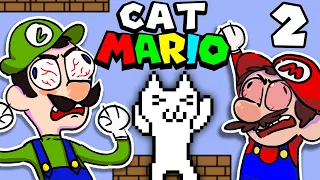 Mario Plays CAT MARIOOO!!! Part 2 Ft. Luigi