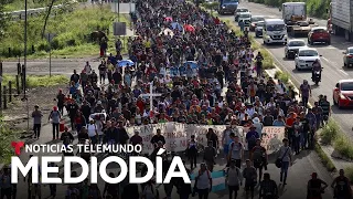 Los 4,000 migrantes que salieron en caravana desde Tapachula harán una parada | Noticias Telemundo