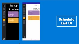 Design Schedule App UI In .NET MAUI Application