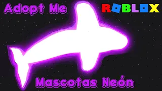 Adopt Me haciendo pets neón | Mascotas del océano y dinosaurio | Roblox en español 2021