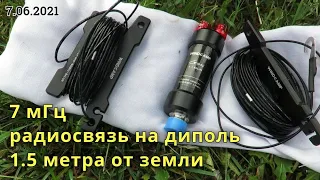 Xiegu G90 + dipole радиосвязь из парка // 7 июня 2021 года