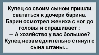 Купец с Сыном Пришли Свататься к Дочери Барина! Сборник Свежих Анекдотов! Юмор!